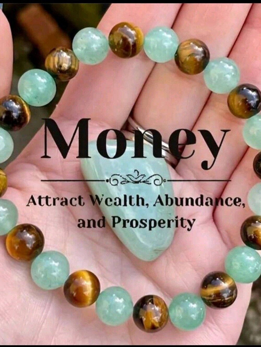 1pc Attracting Good Luck Money Wealth Bracelet For Women - Handmade Of Green